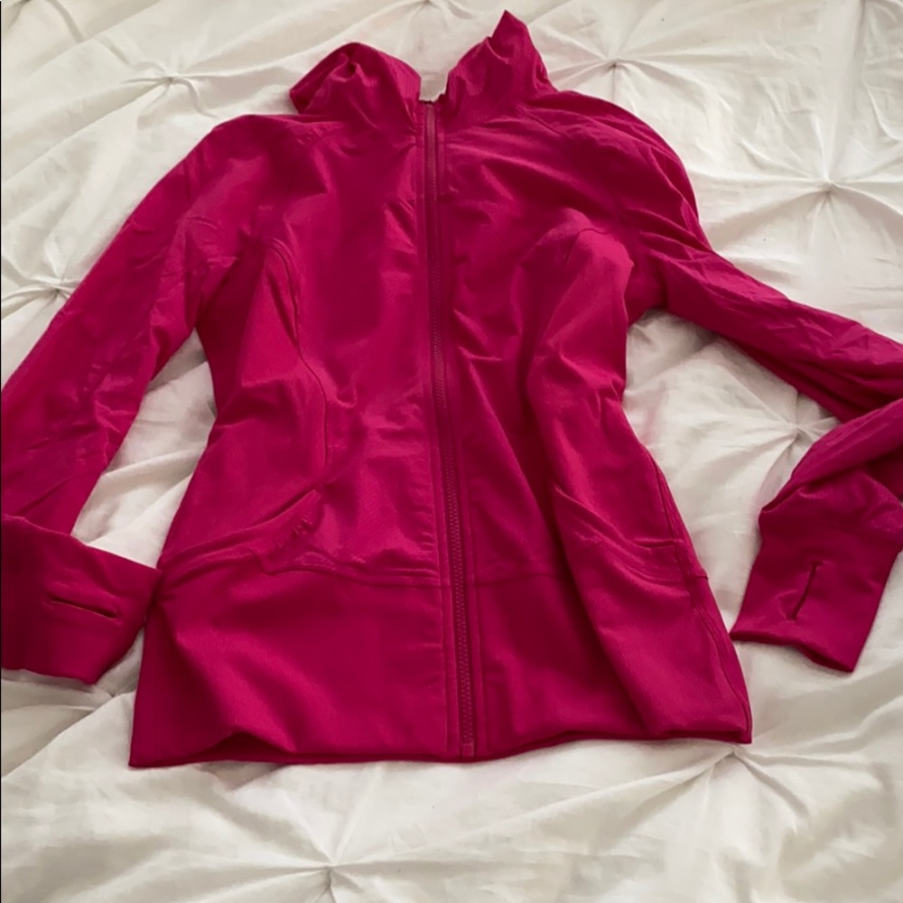 Lululemon zip up hoodie- track jacket material